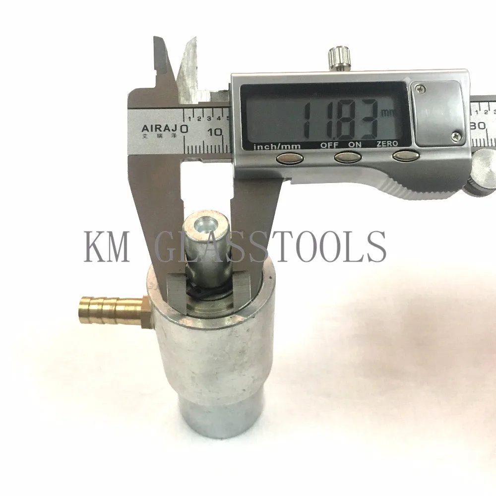 Glass drilling machine Water Chuck (for connecting drill bit with water pipe). Adapter for 1/2