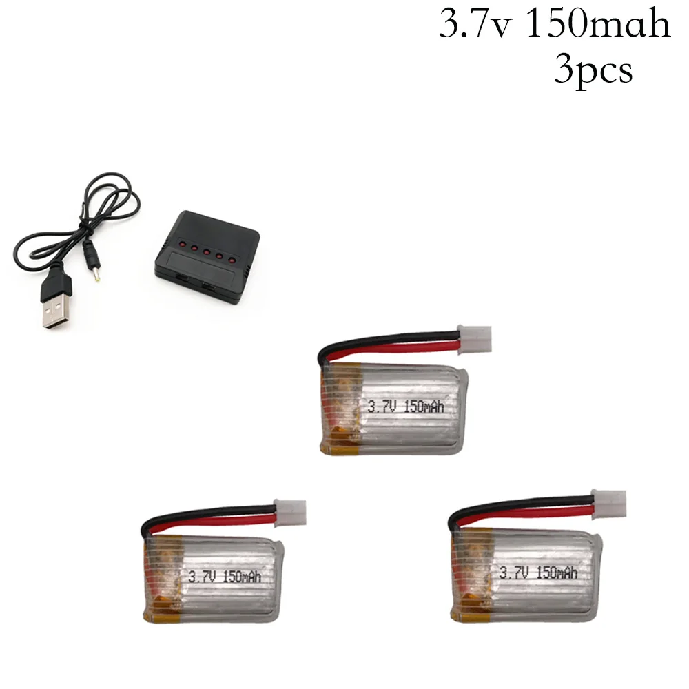 

3.7V 150mAh 30c For E010 E011 E012 E013 Furibee F36 H36 RC Quadcopter Parts Lipo Battery For RC Camera Drone 3/4/5 pcs