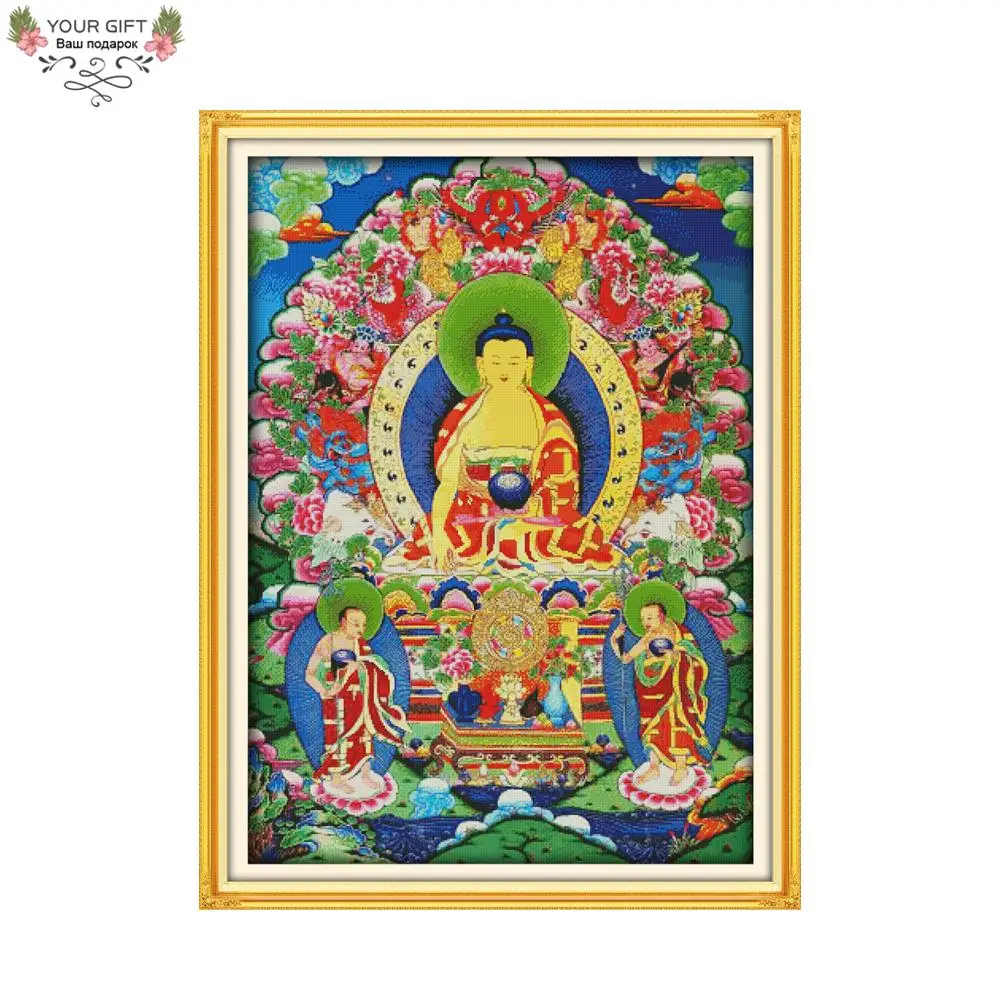 Joy Sunday Thangka Needlepoints Embroidery Cross Stitch Kits, Counted and Stamped Home Decor, R799, 14CT, 11CT