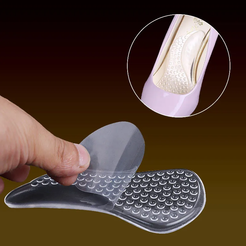 FOOTOUR Gel di Silicone Solette Ortopediche di Sostegno di Arco Sottopiedi per Le Donne Rilievi del Pattino Antiscivolo Pain Relief Scarpe Piedi Piatti solette