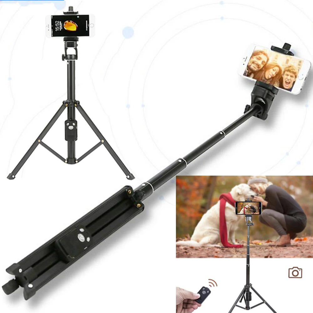Gậy Chụp Hình Tự Sướng Yunteng Bluetooth Từ Xa Chụp Di Động Tay Cầm Gậy Chụp Hình Selfie Stick Mini Để Bàn Chân Máy