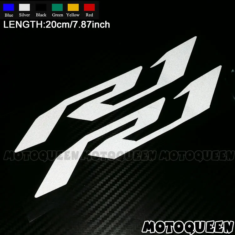 Reflective Motorcycle Wheels Fairing Helmet Tank Pad Decoration Logo Accessories Stickers Decals For YAMAHA YZF-R1 R1 YZF1000