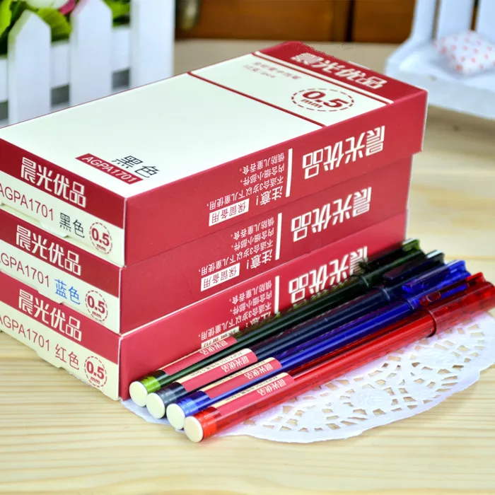 

12 PC/Box Classic Professtional Needle-Pen-Tip 0.5mm Gel Pen for School & Office, zxb00006