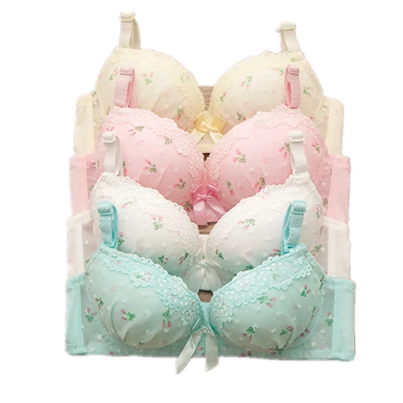 Bras for teenagers training bra for kids Cute bow and comfortable Underwear for girls Made of cotton