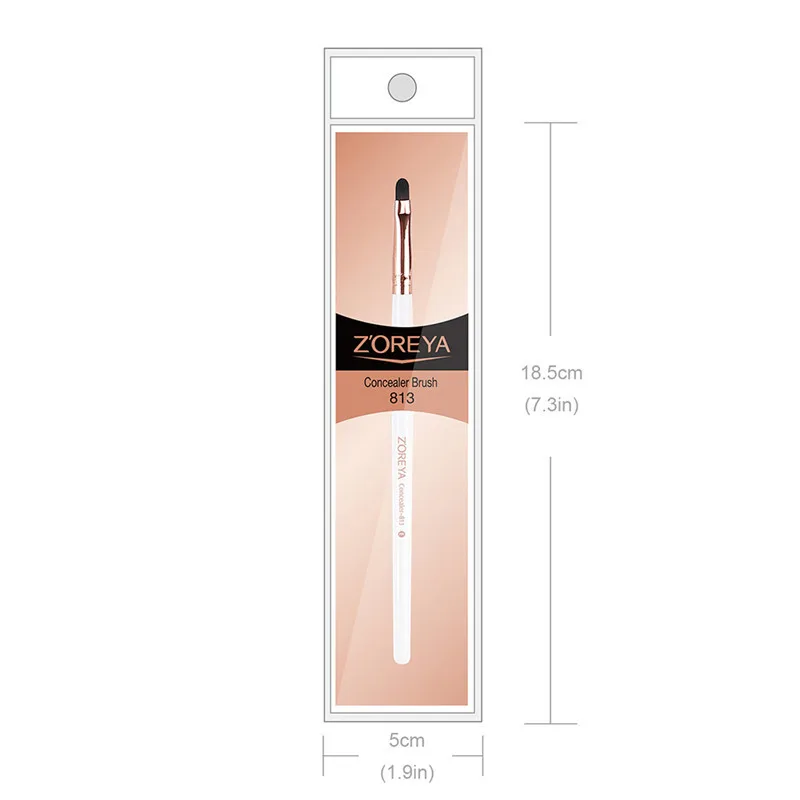 ZOREYA Brand Professional Concealer Makeup Brushes With Soft Synthetic Hair Comfortable Foundation Eye Cream Make Up Brush