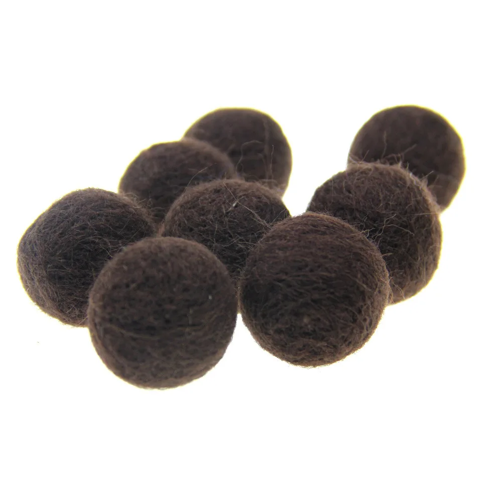 10pcs 20mm Mix Color Wool Felt Balls Round Wool Felt Balls Pom Poms For Girls Diy Room Party Decoration Colorful Fetl Balls New