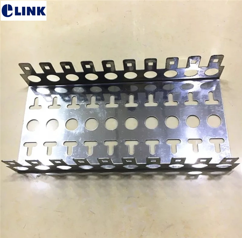 10-Units Stainless steel Frame for 10pairs tel voice Module snap-in terminal block thickened 100pairs blank patch panel 4pcs