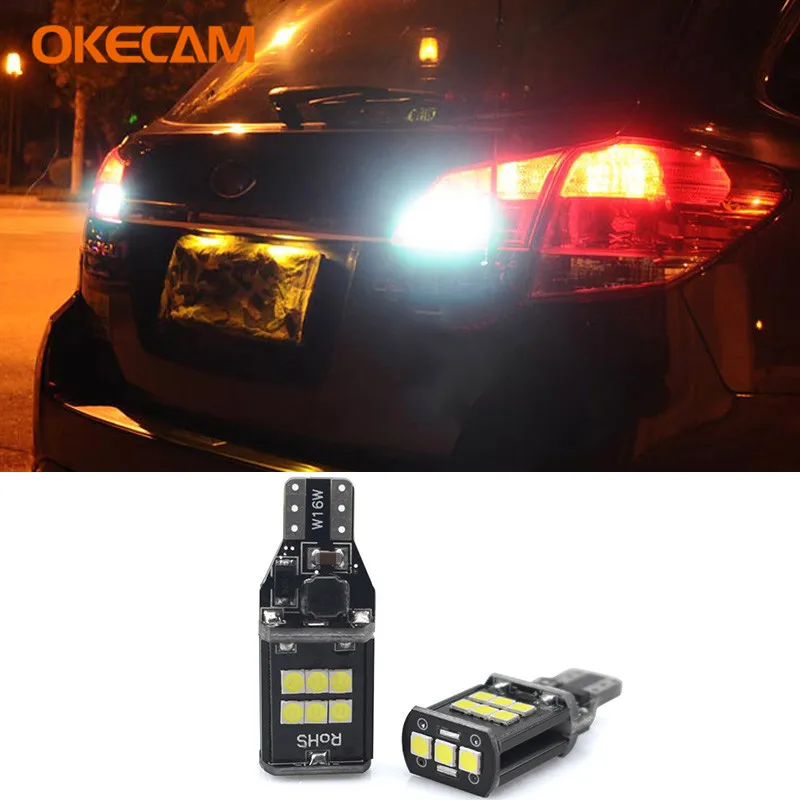 2x T15 W16W LED Bulbs CANBUS Error Free Backup Light 921 912 Car Reverse Lamp Bulb For Subaru XV Forester 2013 2014 Outback 2015