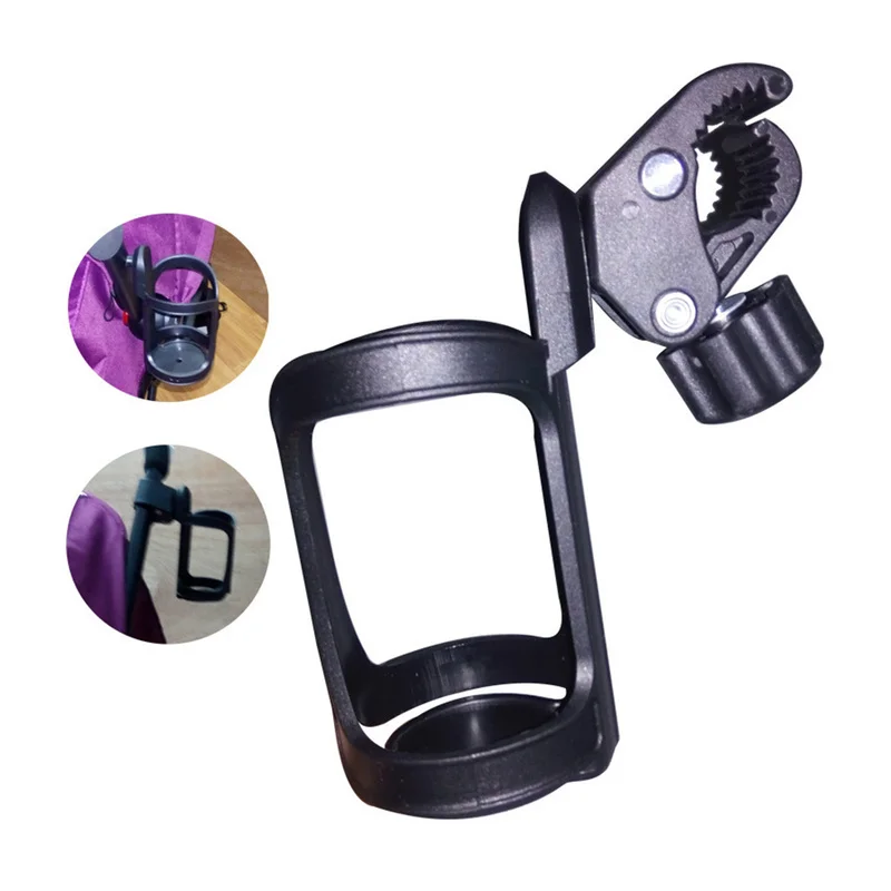 New Baby Stroller Cup Holder Rack Bottle Universal 360 Rotatable Cup Holder for Pram Stroller Carrying Case Milk Bottle Cart