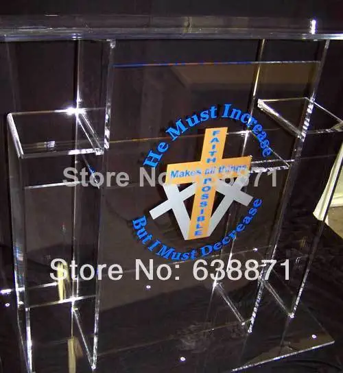 

Free Shiping acrylic podium pulpit lectern or cheap acrylic lectern