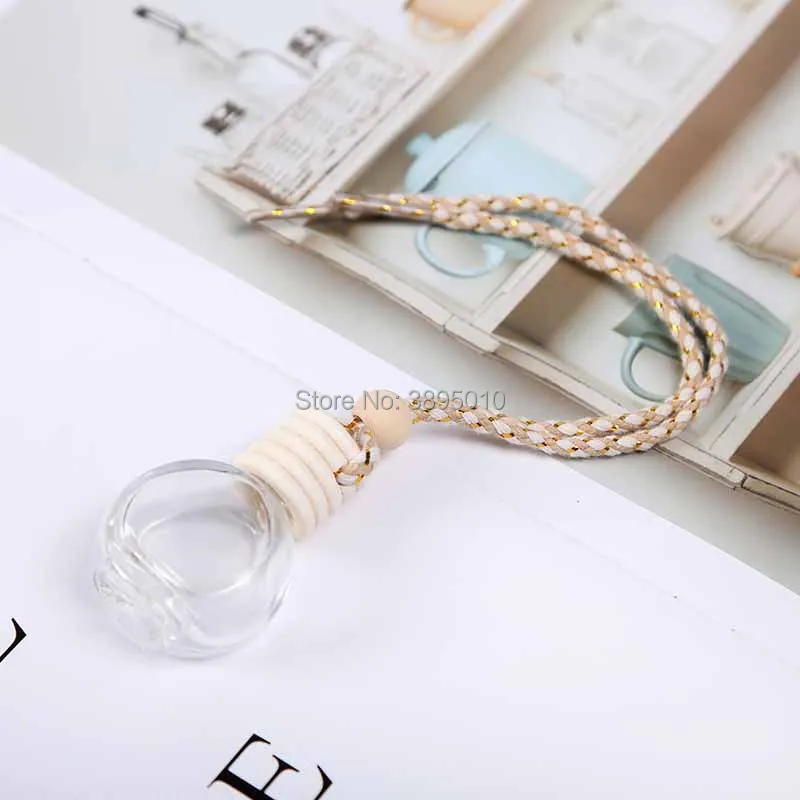 Car Decoration Perfume Bottle Essential Oil Diffuser Hanging Pendant Crystal Ornaments Accessories F502