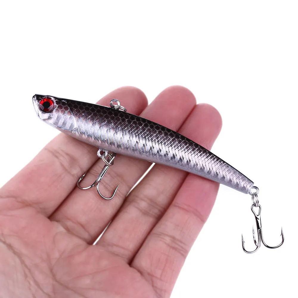 HENGJIA 1PC Winter VIB Sinking Sea Fishing Lure 9.5cm/26g Pesca Artificial Wobbler Crankbait  Pike Carp Fishing Tackle