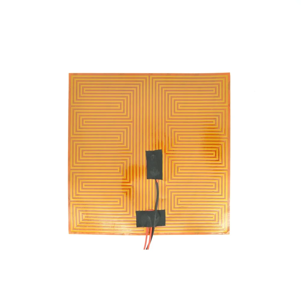 

Гибкий нагреватель с квадратной пленкой Kapton 12 В, 250 мм, 200 Вт