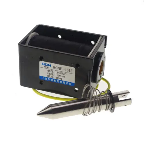 24V 6.3Kg13LB Pull /Release 10mmStroke Force Electromagnet Solenoid Actuator x 1