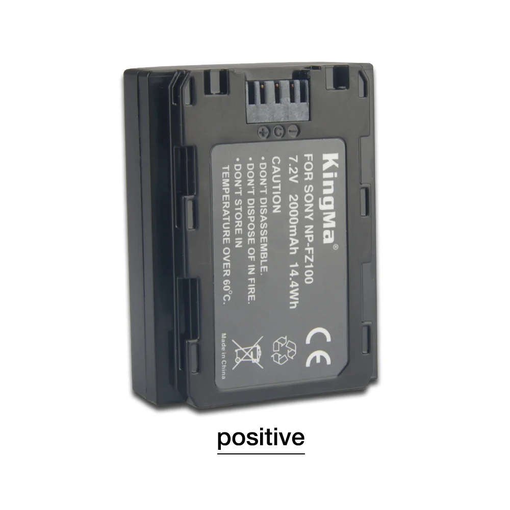 2000mah KingMa 2pcs np-fz100 Battery NP FZ100 Rechargeable Battery for SONY ILCE-9 A7m3 a7r3 A9 7RM3 BC-QZ1 micro single camera