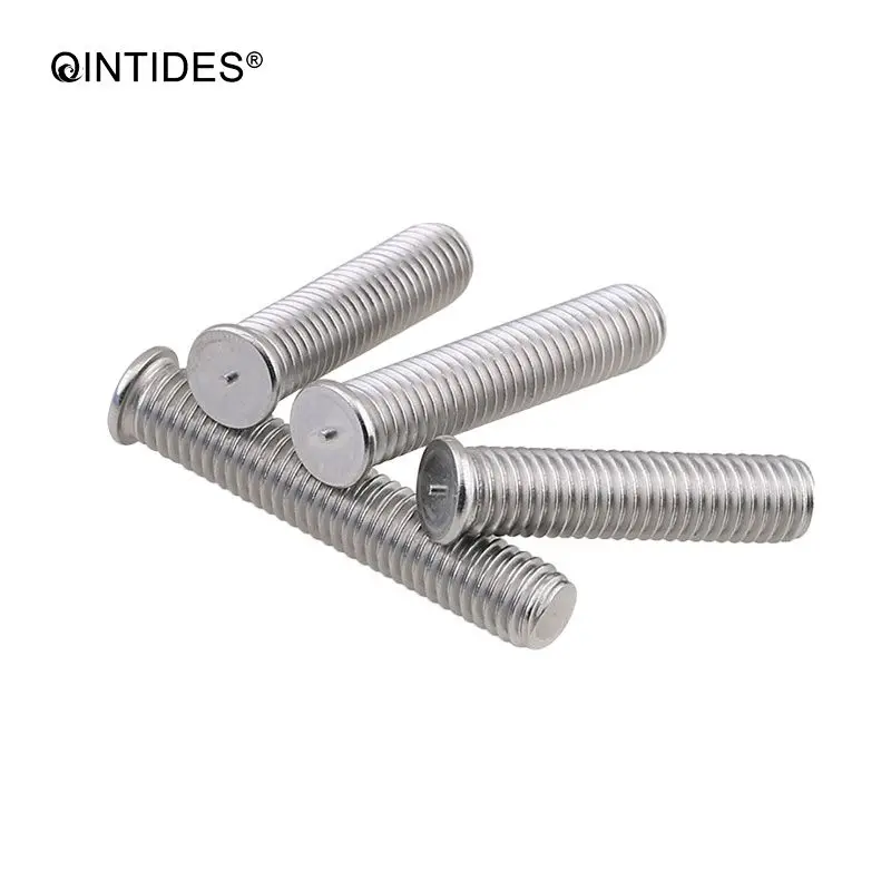 QINTIDES 50/1000Pcs M3 M4 M5 M6 Weld Studs For Capacitor Discharge Welding Stainless Steel Spot Welding Screws Welding Nails