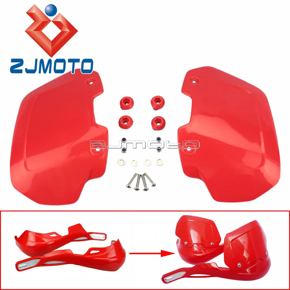 7 Colors Universal Motorcycle Hand Guards Plastic Cover Extension Kit Windshield Motorbike Handguards Windshield Rising Heighten