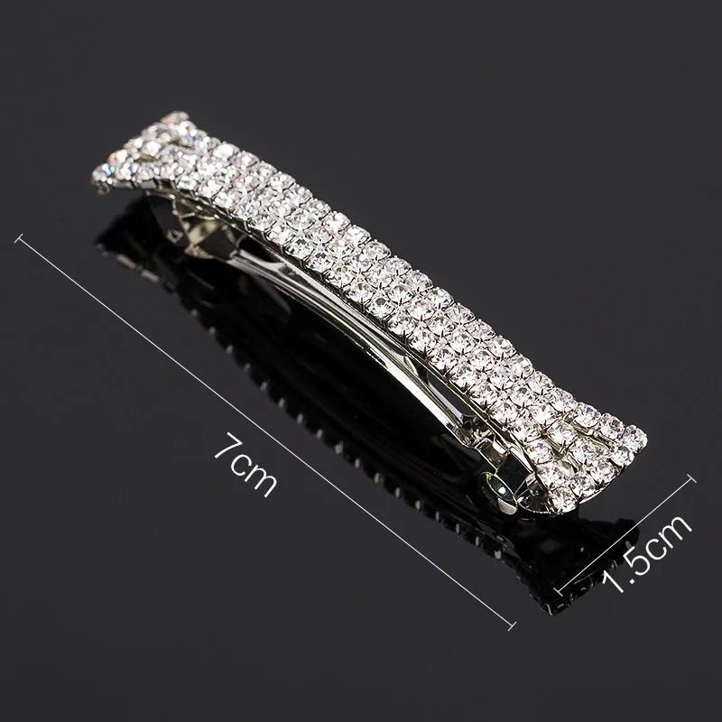 Fashion Women Casual Full Rhinestone Hair Wear Elegant Crystal Hairpin Jewelry Accessories Christmas Gifts H002