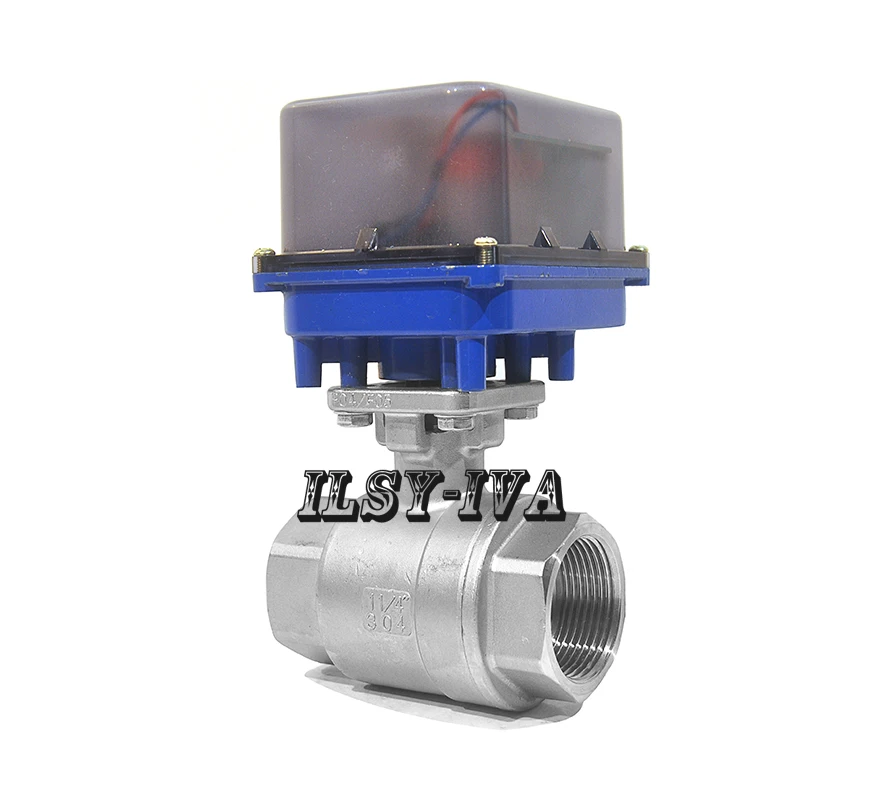 FDD-M type 2 way Stainless steel motorized ball valve,DN32 DC12V/24V ball electric valve