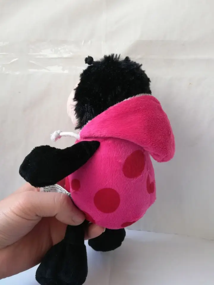 about 25cm pink ladybird soft doll new style cartoon ladybird plush toy baby toy birthday gift w0235