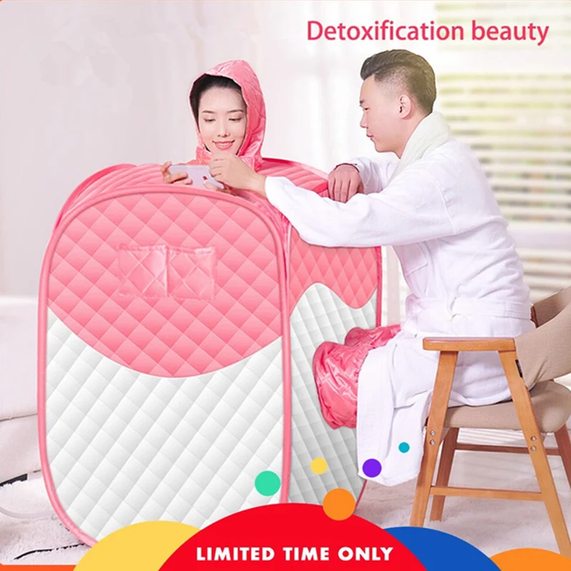 2019 New Style STEAM SAUNA Home Sauna SAP 2L 1000W 110V/ 220V Steam Life Cabin Portable Sauna Therapy Detox Lose Weight