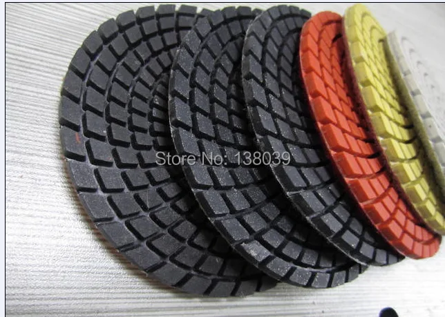 Good quality Wet  Diamond Polishing Pads 4 Inch Set Kit For Granite Concrete Marble Polish