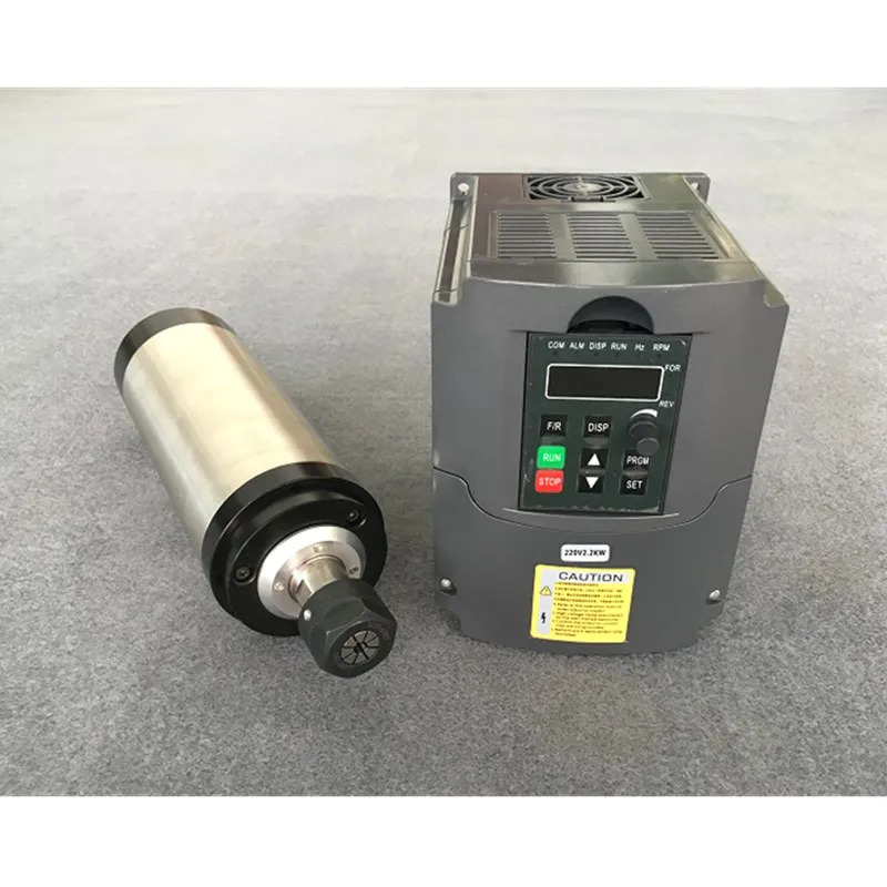 CNC Router Spindle Motor 1.5KW Air Cooled Spindle Motor + 220V/1.5KW VFD Inverter For CNC Milling Machine