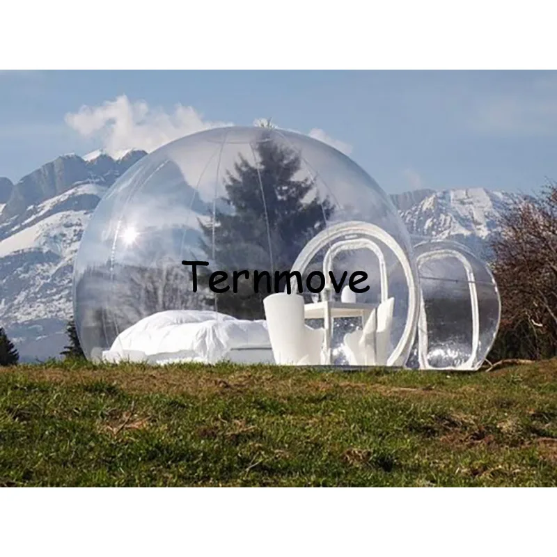 camping bubble tent,0.3mm PVC Outdoor inflatable clear bubble tent,trade show transparent house,large Inflatable Dome Event Tent