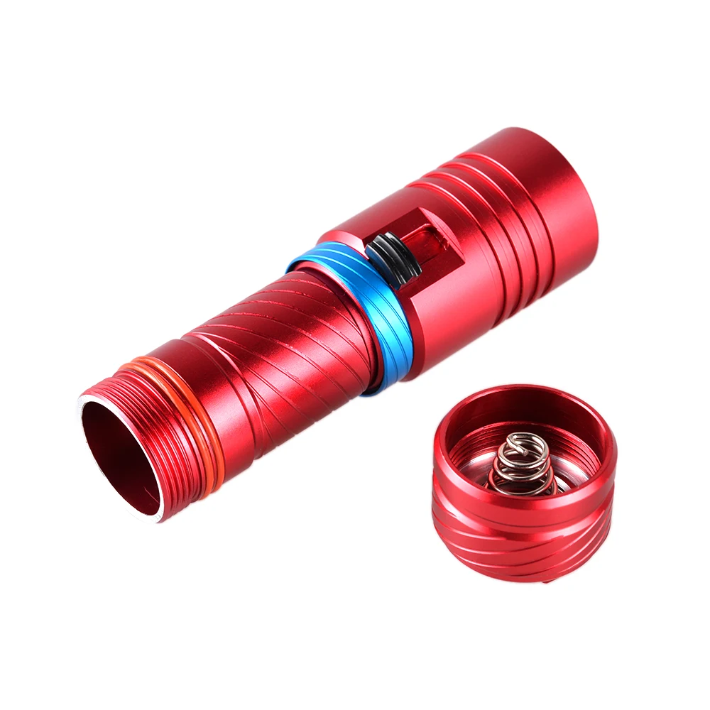 Linterna LED de buceo, lámpara subacuática impermeable, 1600 lúmenes, L2