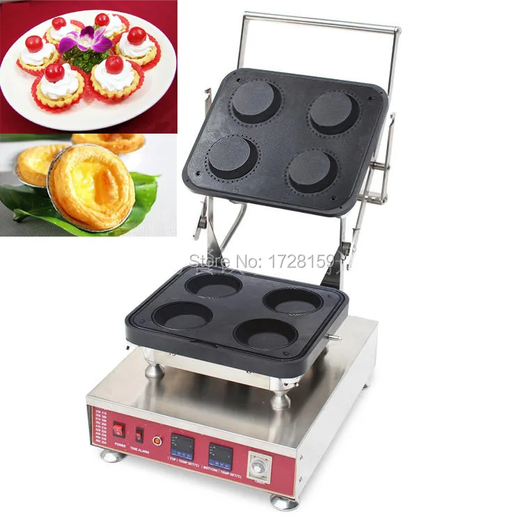 CE Approved  High Quality 4pcs Big Size Tartlet Maker Machine,Egg Tart Shell Maker Machine For Commercial Business