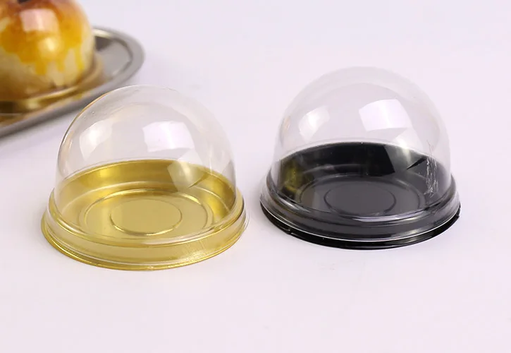 80g Transparent Plastic Box Cake Dome Cupcake Boxes Container Wedding Favor Boxes Supplies 500pcs\lot Free shipping