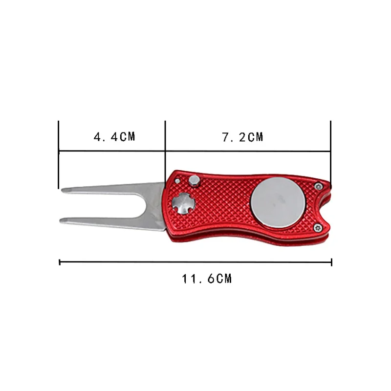 mini Foldable Golf Divot Tool with Golf Ball Tool Marker Pitch Cleaner Golf Pitchfork Golf Accessories Putting Green Fork image 5
