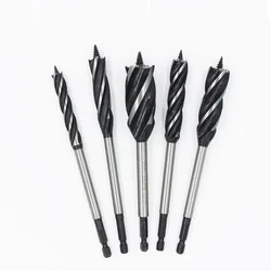 16mm 17mm 18mm 19mm 20mm HSS 4 kesici flüt Hex Shank ağaç İşleme marangoz kapı kilidi delik tabancası çekirdek büküm burgu matkap ucu