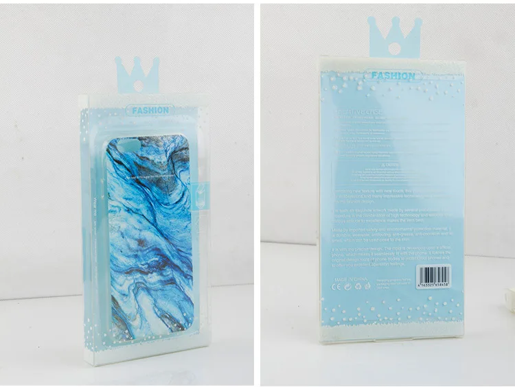 100 pcs Wholesale Dust-Proof OEM Original Design Plastic PVC Blister Phone Cover Packaging Box For 4.7 5.5 Inches iPhone 5s 6s 6