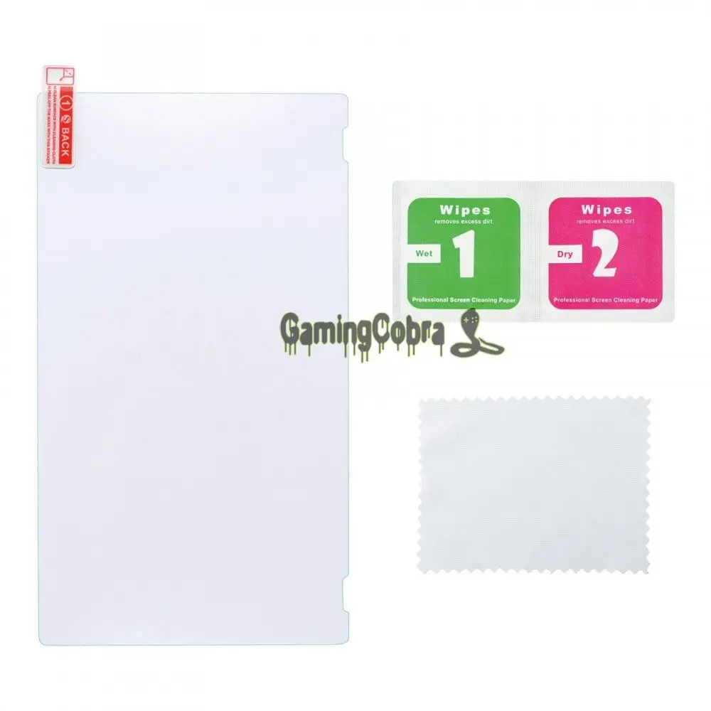 EXtremeRate-트라이윙 크로스 스크루 드라이버 브러시, 삼각형 핀 도구 세트, 닌텐도 스위치용 화면 보호기 2 개 포함