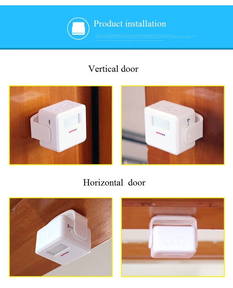 Darho-timbre de bienvenida inalámbrico, timbre de alerta para visitantes, alarma, Sensor de movimiento PIR para entrada de tienda, timbre de puerta de seguridad infrarrojo