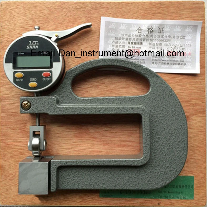 0-10mm 0.01mm  Digital  continuous  thickness gauge , Continuous electronic Thickness Gauge