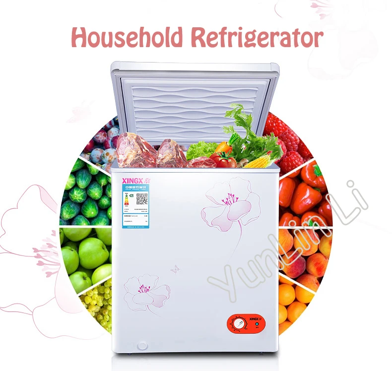 106L Household Mini Refrigerator With Big Capacity Low Noise Power Saving Cold & Freezing Refrigerator BD/BC-106E