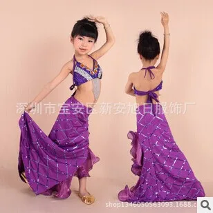 New Style Gypsy dancing Suit Outfits for Kids Children high quality bellly dance indian dance Set dress bellydance Wear