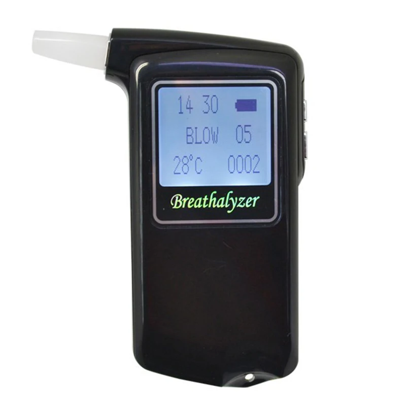 

AT-868F Newest high accuracy Prefessional for driving Police Digital Fuel cell sensor breath alcohol tester Breathalyzer