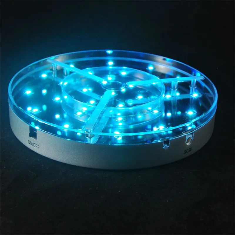 Birthday Party Home Decoration Bright RGB Color Changing LED Centerpiece Light Base Under Table Lighting with Remote Controller