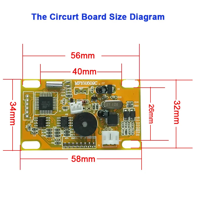 Hotel Intelligent Lock System M1 S50 Type PCB Replacements ProUSBHotelCardSystem Suitable Most Models