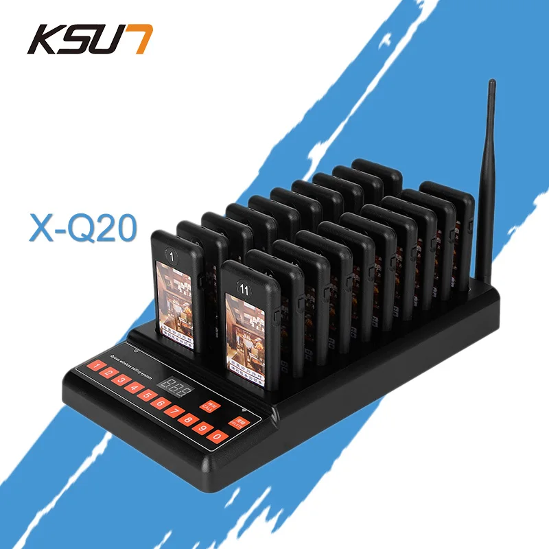 

KSUN-Wireless Restaurant Pager, система очередей, пейджеры Coaster, трансивер 999 каналов, 16 вызовов, T-Q20