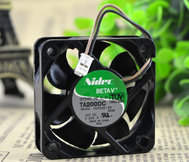 

Wholesale: 50*50*15 H35520-55 12V 0.024A NIDEC 2 wire cooling fan