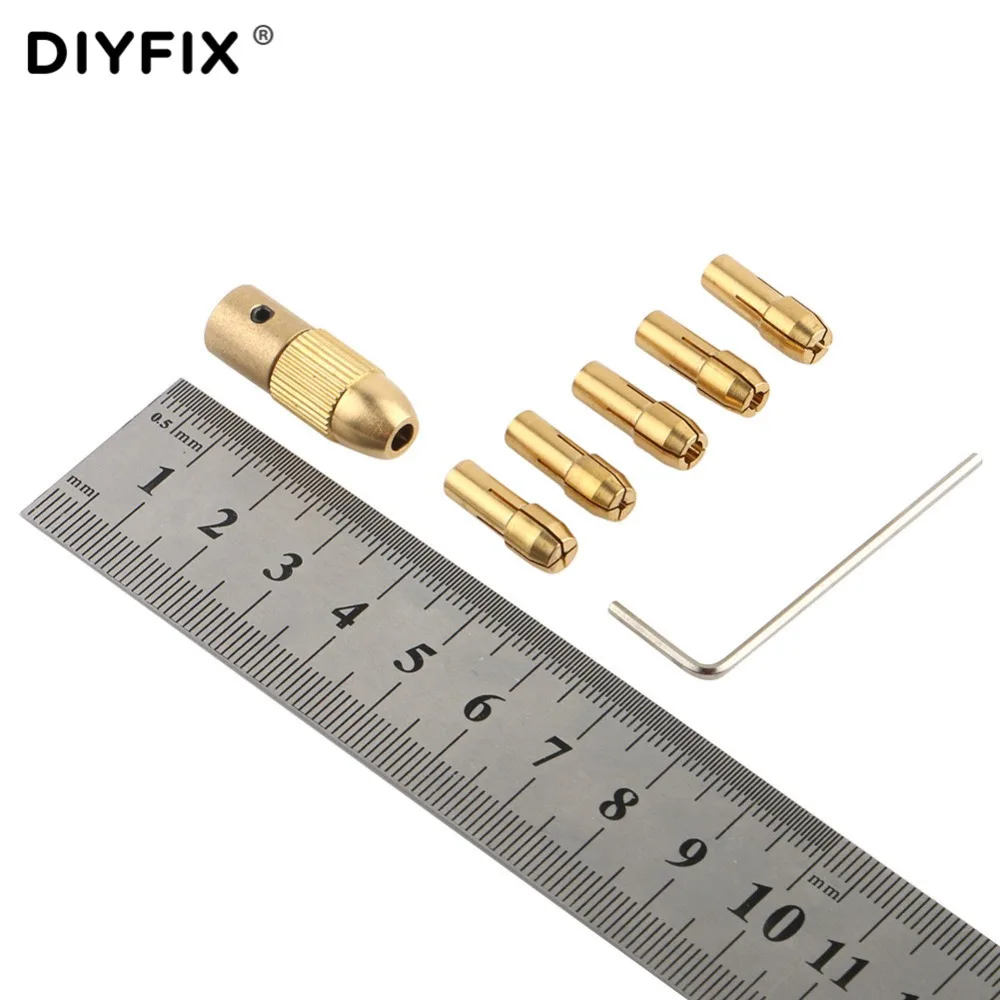 Mini Portabrocas de taladro, abrazadera de fijación de 1,0-3,0mm para Micro torsión, juego de abrazaderas de taladro electrónico, accesorios de herramienta eléctrica con llave