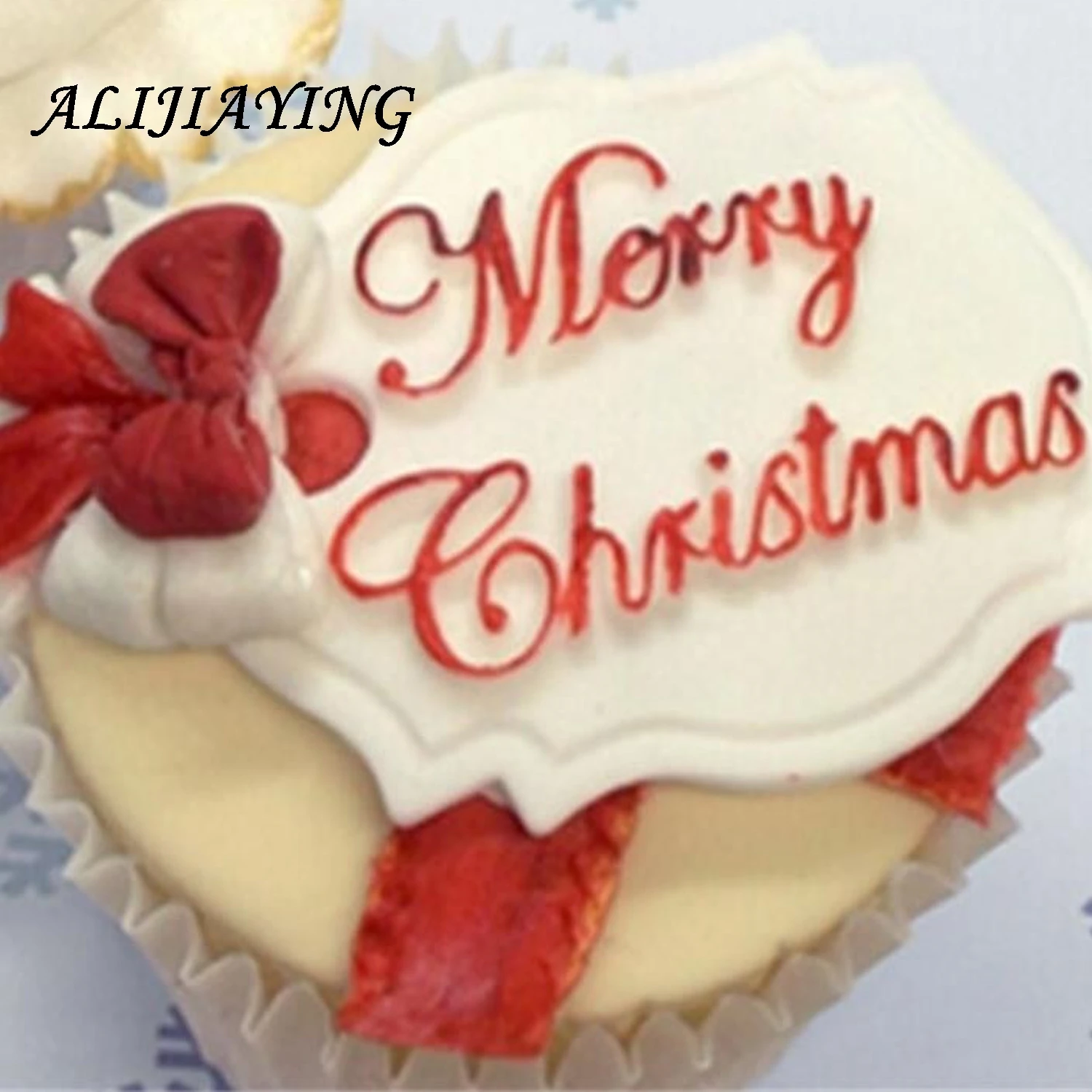 1Pcs Merry Christmas Letter form DIY Silicone Mold Chocolate Fondant Cake Decoration Tools Cake Baking Tools for kitchen D0281