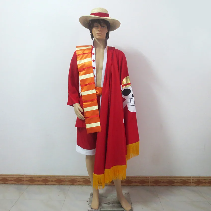 

15th Anniversary Monkey D Luffy Christmas Party Halloween Uniform Outfit Cosplay Costume Customize Any Size