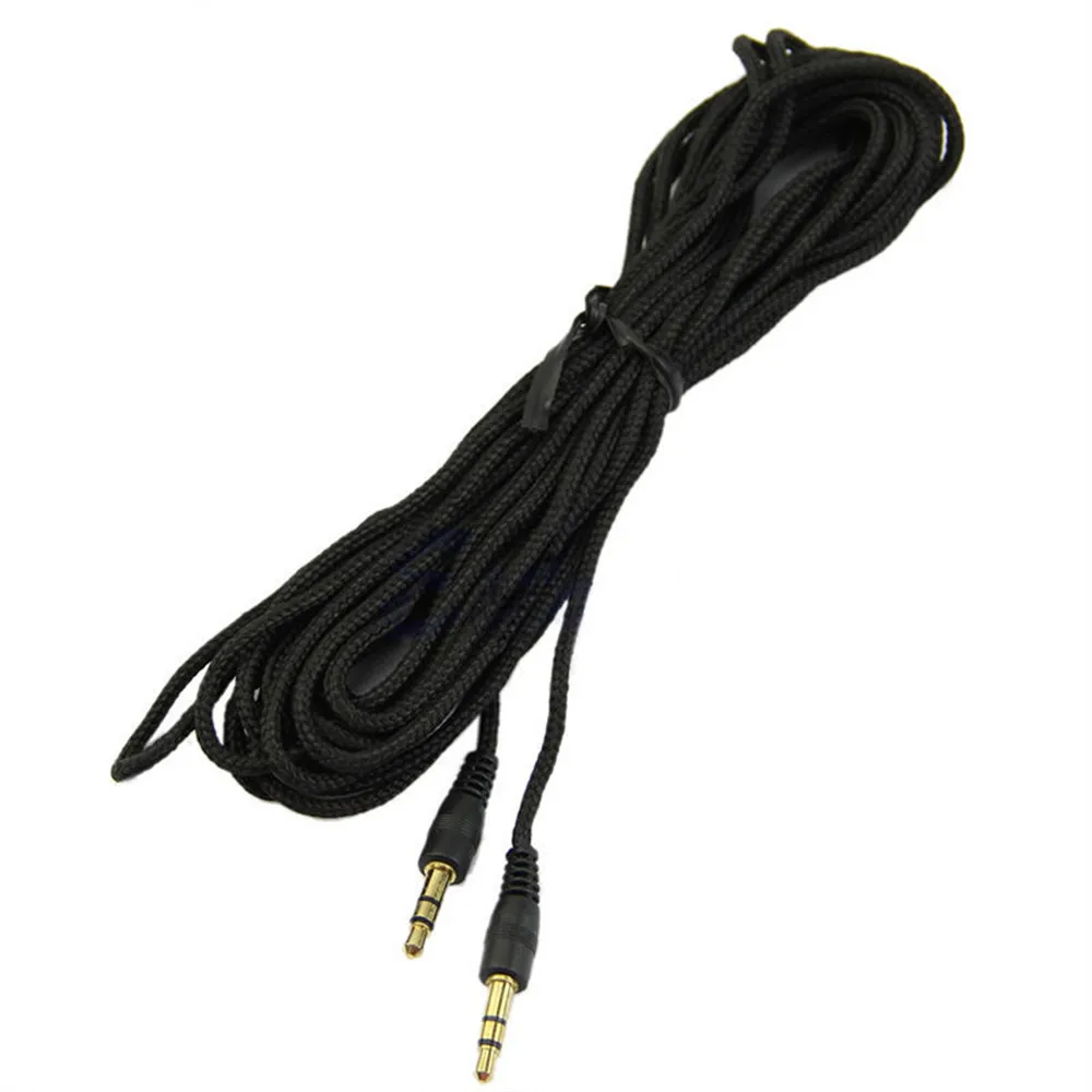 Plug Jack Audio Cable 3.5 mm to 3.5mm Aux Cable 2m 3m 5m Micro USB Cable Gold Plug Car Aux Cord for iphone Samsung xiaomi