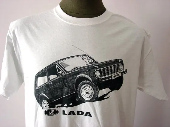 Lada Niva Russian Classic Car New Size Mens Homme Summer Short Sleeve Make Your Own T Shirt