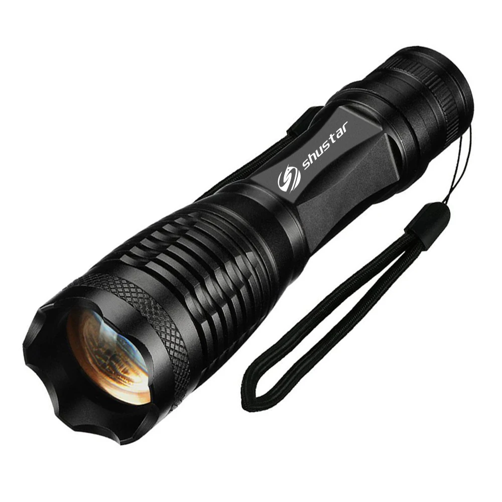 1/2/3pack High Power LED Flashlight T6/L2 waterproof Torch Zoomable Flashlight torch light 5 modes For 3xAAA or 1x18650